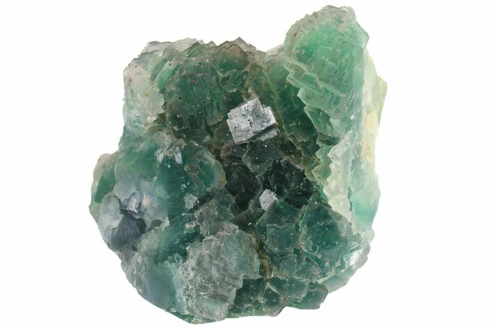 Fluorescent, Green Fluorite Crystal Cluster - China #163230